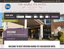 Tablet Screenshot of marksteyhotel.co.uk